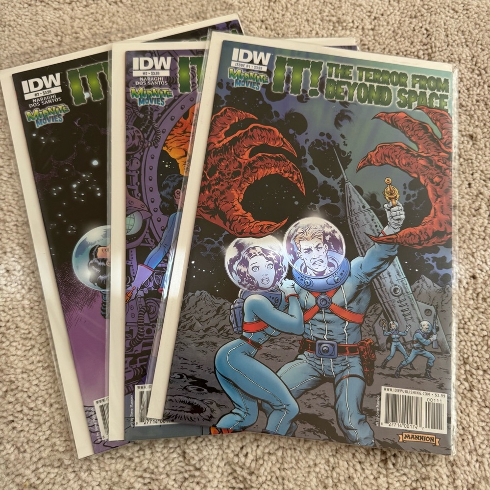 IDW IT! The Terror From Beyond Space Comic Books Issues #1-3